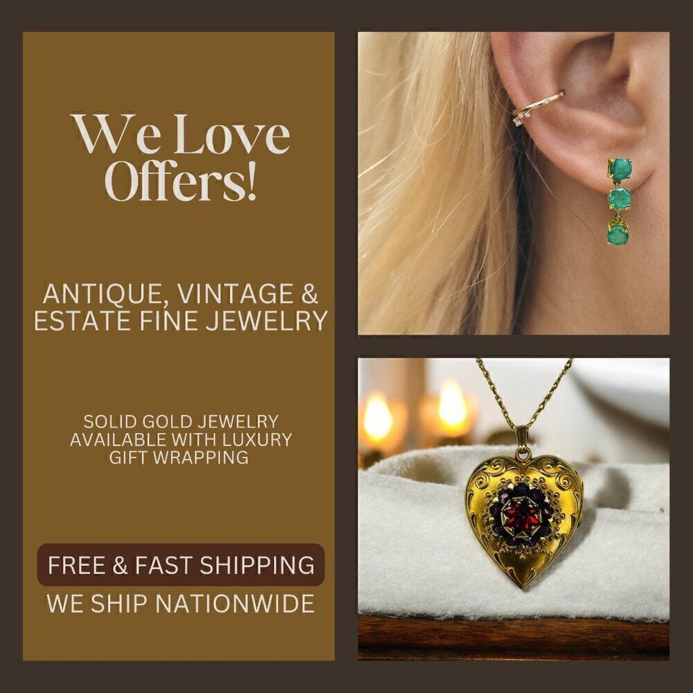 Vintage Estate & Antique Fine Jewelry Sale! Solid Gold 10k 14k 18k Fast Shipping